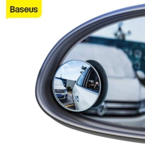 Baseus Car Holder 2Pcs Rear View Mirror Full-vision Adjustable Blind Spot Mirror For Car Backing Auto Round Glass Convex Mirror