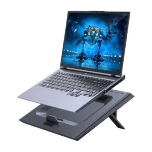 Baseus ThermoCool Heat-Dissipating Laptop Stand (Turbo Fan Version) Gray Dual USB Ports RGB Lighting 13-21inches 4200RPM Noiseless Laptop Cooler