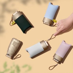 Sun UV Protection Ultra Light Mini Travel Pocket Flat Umbrella