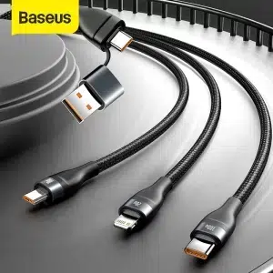 Baseus Flash Series Two for three Fast Charging Data Cable UC to MLC 100W