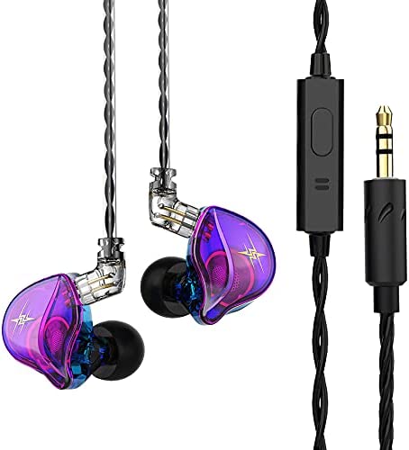 QKZ ZXT Wired Earphones 1 Dynamic HiFi Bass Earbuds in Ear