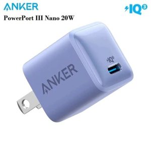 Anker B8662 Nano 20w Adapter with Powerline III Flow Lightning Cable