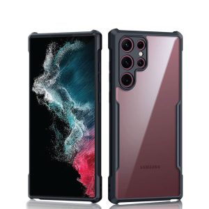 Samsung Galaxy S22 Ultra XUNDD Military Grade Drop Tested] Slim Clear Back with Shockproof Soft TPU Bumper Case