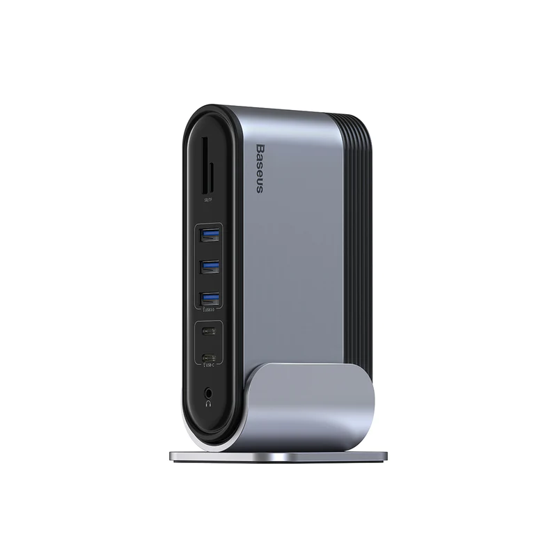 Baseus 16 in 1 4 Monitors Docking Station 1 front side 800x