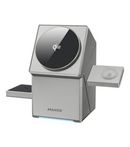 MAXCO Geometry Qi2 3in1 MagSafe Wireless Charger for iPhone, iWatch and AirPods