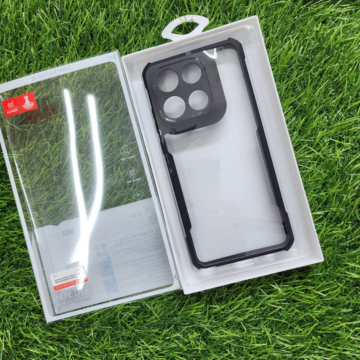Motorola Edge 60 Stylus XUNDD Anti-drop Airbags TPU PC Transparent Matte Laser Pattern Cover