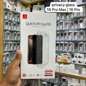 XUNDD XDTG-002 Quick-Fit 2.5D Privacy Screen Protector Glass For iPhone 16 Pro Max & iPhone 16 Pro