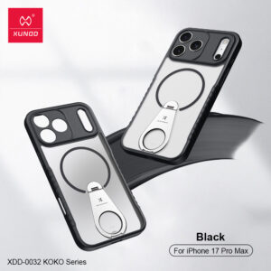 XUNDD XDD-0032 KOKO Series Phone Case Black Color For iPhone 17 Pro Max, iPhone 17 Pro, iPhone 17 Air, iPhone 17