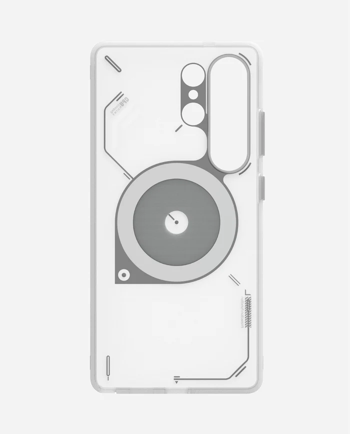 Aulumu Frosted Subtle Glow-in-the-Dark Translucent White Magnetic Case Samsung Galaxy S25 Ultra