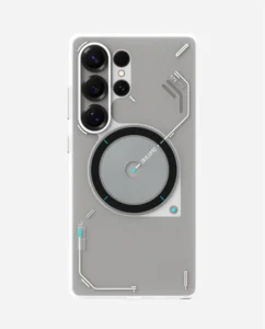 Aulumu Frosted Subtle Glow-in-the-Dark Translucent White Magnetic Case Samsung Galaxy S25 Ultra