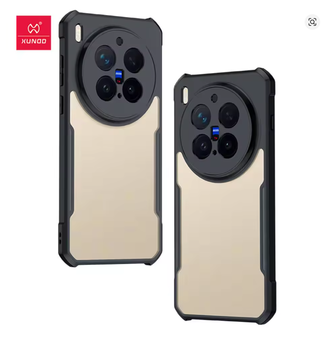 Vivo X300 Ultra XUNDD Airbag Anti-drop Shell Acrylic+TPU Back Stripes Transparent Cover
