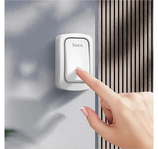 Hoco HI26 Self-Powered Wireless Doorbell (White)