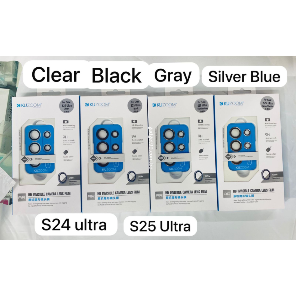 KUZOOM HD Invisible Camera Lens Film For Samsung Galaxy S25 Ultra & Galaxy S24 Ultra