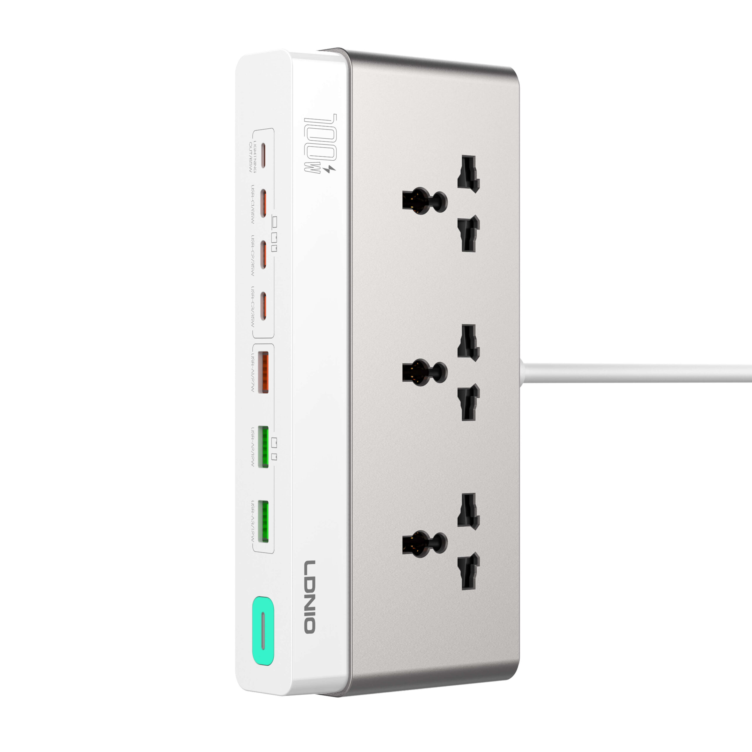 LDNIO SC3 10-in-1 GaN Desktop charging Station with 100W PD Fast Charging & 2500W AC Output
