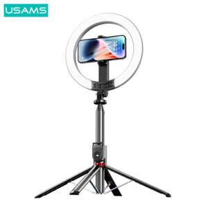 USAMS ZB323 10-Inch Live Stream LED Ring Light Stand – Professional Studio Lighting on Demand