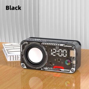 GOOJODOQ Mini Bluetooth Speaker AB4088 RGB Alarm Clock