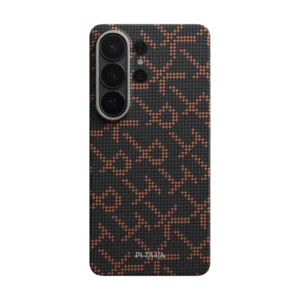 PITAKA Leaping Orange Black Edge Case for Galaxy S26 Ultra (Aaron Button)