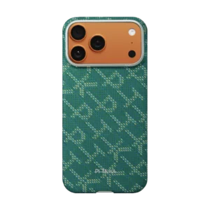 PITAKA Leaping PitaTap™ Edge Case iPhone 17 Pro Max – Gold Green