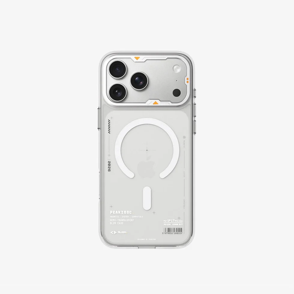 PEAKZOOC Icebound Series Cool‑Touch Glass Case for iPhone 17 Pro Max - Gadget99