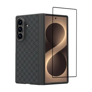 Benks [Grand Combo] ArmorGrid Pro Obsidian Black Kevlar® Case for Samsung Galaxy Z Fold 8 Ultra