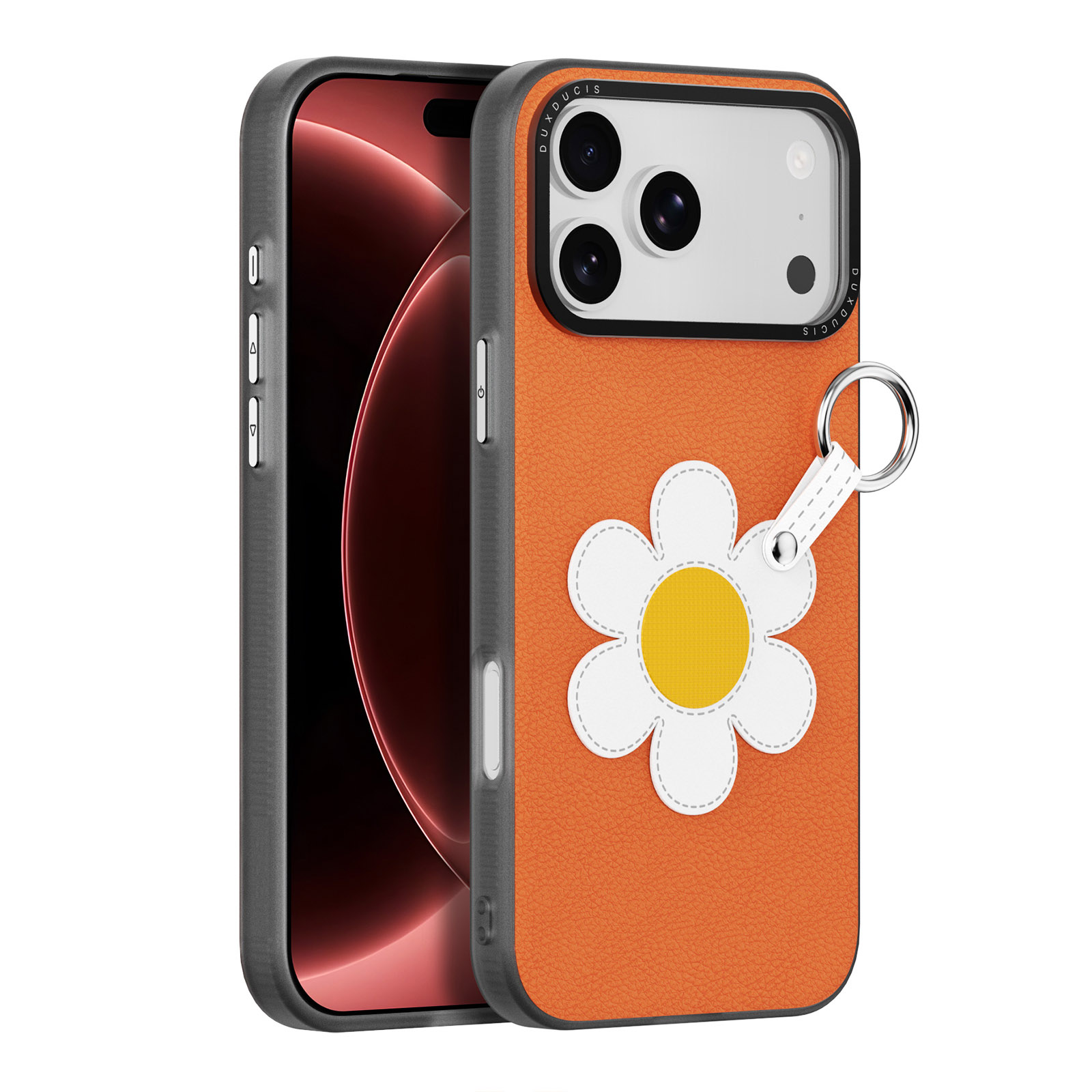Dux Ducis LUVY Series PU Leather Ring-Style Phone Case for iPhone 18 Pro 17 Pro