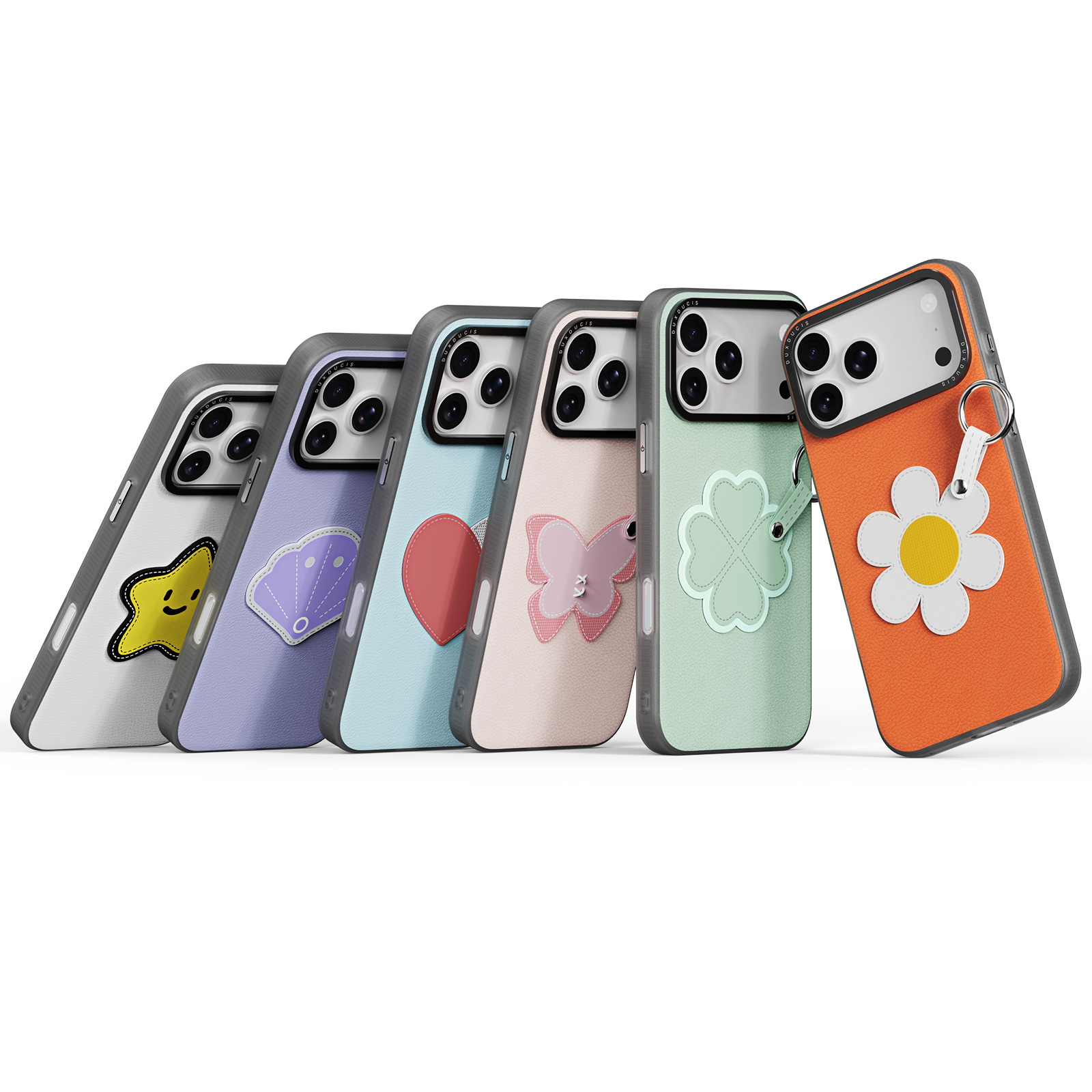 Dux Ducis LUVY Series PU Leather Ring-Style Phone Case for iPhone 18 Pro Max 17 Pro Max - Gadget99