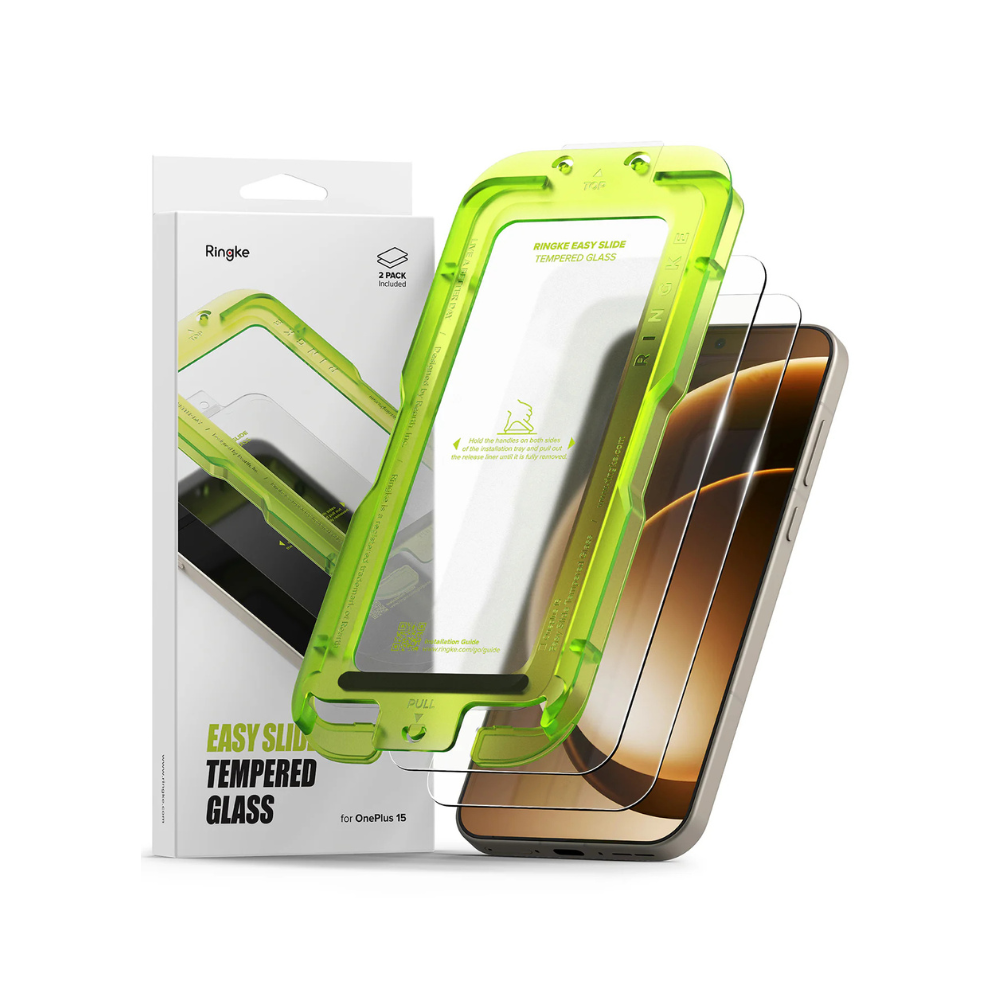 Ringke Easy Slide Tempered Glass Screen Protector for OnePlus 15 (2 Pack)