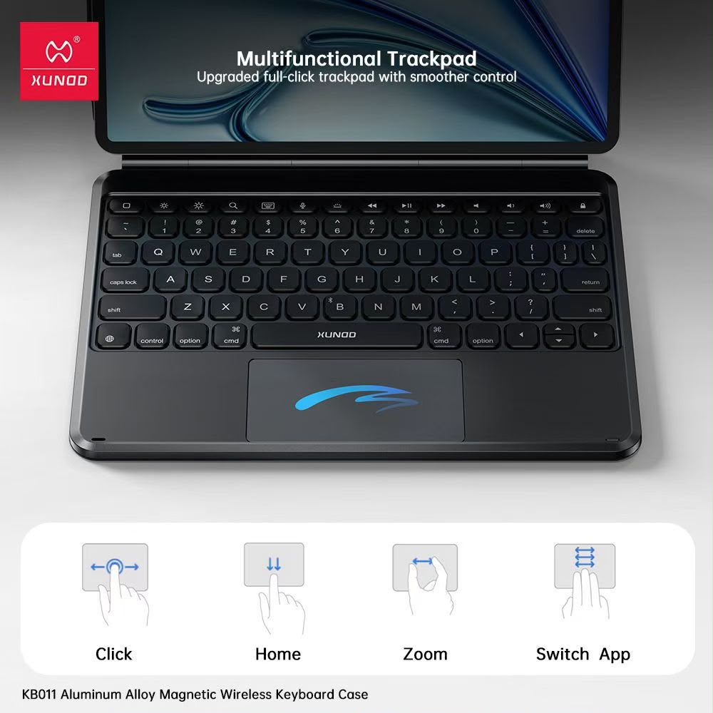 XUNDD KB011 Aluminum Alloy Magnetic Wireless Keyboard Case