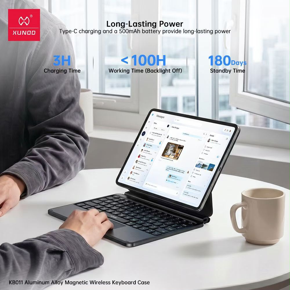 XUNDD KB011 Aluminum Alloy Magnetic Wireless Keyboard Case