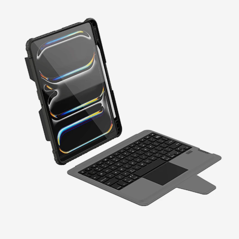 Nillkin Bumper Combo Backlit Keyboard Case for Apple iPad Air 11 (2026), Apple iPad Air 11 M3 (2025), iPad Air 11 (2024), iPad Air 5, iPad Air 4, iPad Pro 11 (2020, 2021, 2022)-Black - Image 3