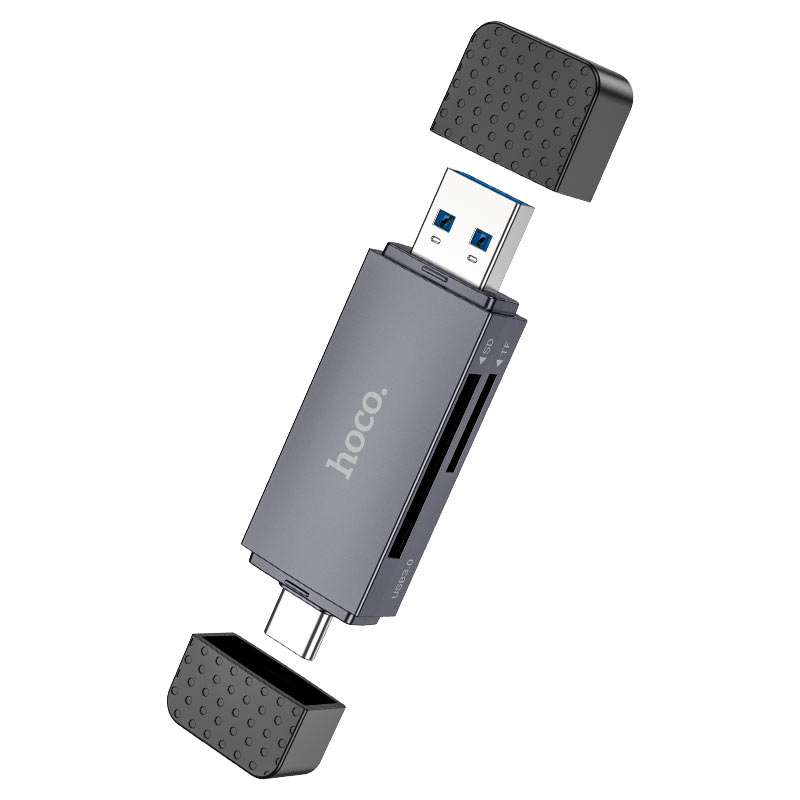 Hoco HB45 Spirit 2-in-1 USB & Type-C 2.0 Card Reader-Gadget99
