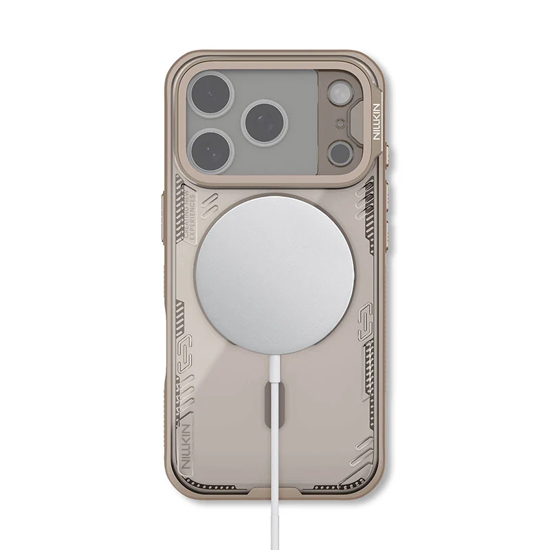Nillkin Iceblade CamProp MagSafe® Compatible Case with Transparent Camera Cover For iPhone 18 pro -Brown