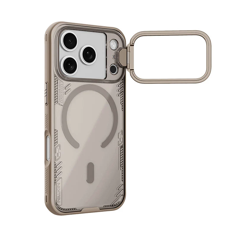 Nillkin Iceblade CamProp MagSafe® Compatible Case with Transparent Camera Cover For iPhone 18 pro -Brown