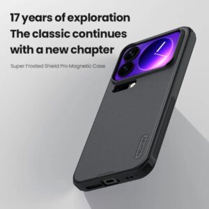 Nillkin Super Frosted Shield Pro Magnetic Matte cover case for Xiaomi 18 Pro Max (Magnetic function)-Black