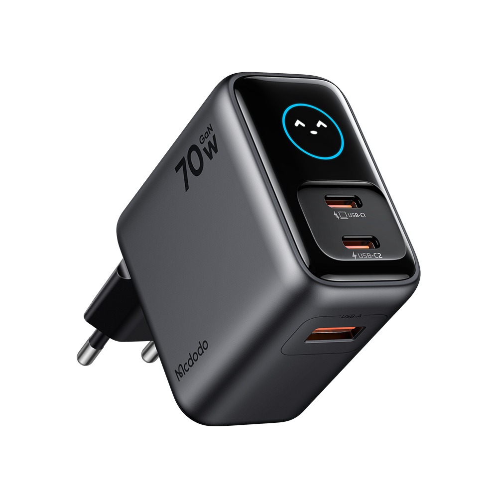 Mcdodo Gana Ultra 70W Smart Colour Display Fast Charging Power Adapter with Tripple Output Ports (CH-4200)