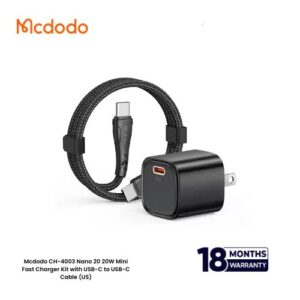 Mcdodo Nano 20W Mini Fast Charging Kit with Usb-C to C Cable (CH-4003)