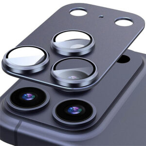 Blueo Full Coverage Aluminum Camera Lens Protector for iPhone 17 Pro Max Blue