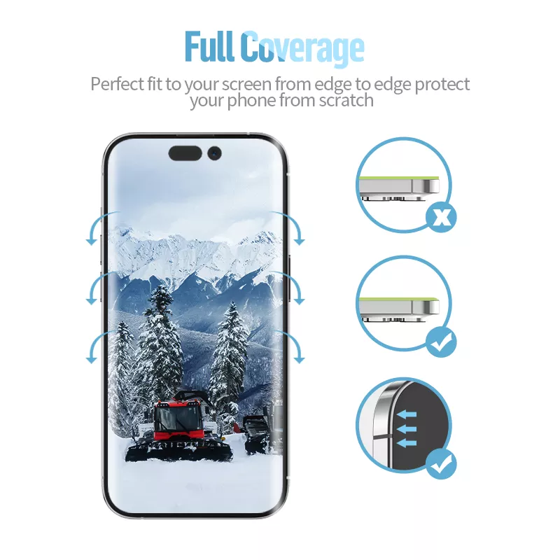 Blueo HD 3D Privacy Tempered Glass Screen Protector for iPhone 18 Pro Max