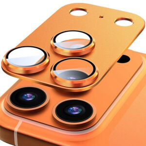 Blueo Full Coverage Aluminum Camera Lens Protector for iPhone 17 Pro Orange
