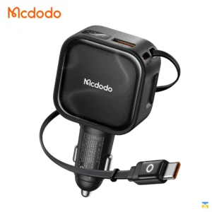 Mcdodo FreeGo Pro 93W LED Display Car Charger With Build in Retractable Cable (CC-8670)